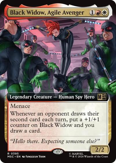 Black Widow, Agile Avenger (Extended Art) (Commander: Marvel Super Heroes) Near Mint