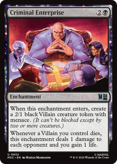 Criminal Enterprise (Commander: Marvel Super Heroes) Near Mint Foil