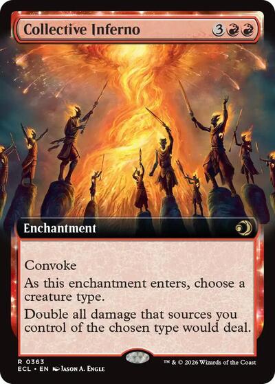 Collective Inferno (Extended Art) (Lorwyn Eclipsed) Near Mint
