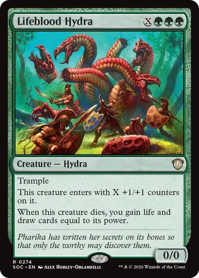 Lifeblood Hydra (Commander: Secrets of Strixhaven) Near Mint