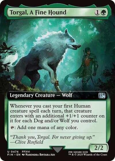 Torgal, A Fine Hound (Extended Art) (Universes Beyond: FINAL FANTASY) Near Mint