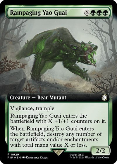 Rampaging Yao Guai (Extended Art) (Surge Foil) (Universes Beyond: Fallout) Near Mint Foil