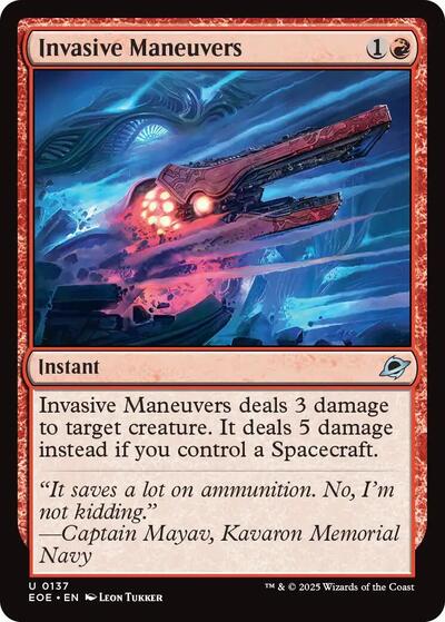 Invasive Maneuvers (Edge of Eternities) Near Mint Foil
