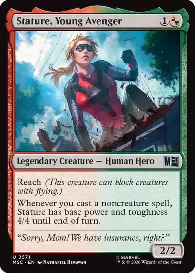 Stature, Young Avenger (Marvel Super Heroes) Near Mint Foil