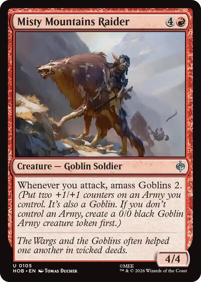 Misty Mountains Raider (The Hobbit) Near Mint