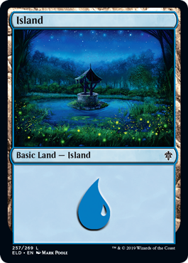 Island (257) (Throne of Eldraine) Near Mint Foil