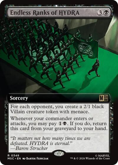 Endless Ranks of HYDRA (Extended Art) (Commander: Marvel Super Heroes) Near Mint