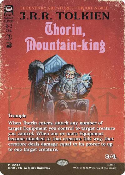 Thorin, Mountain-king (Borderless) (The Hobbit) Near Mint Foil