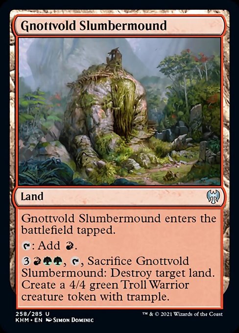Gnottvold Slumbermound (Kaldheim) Near Mint