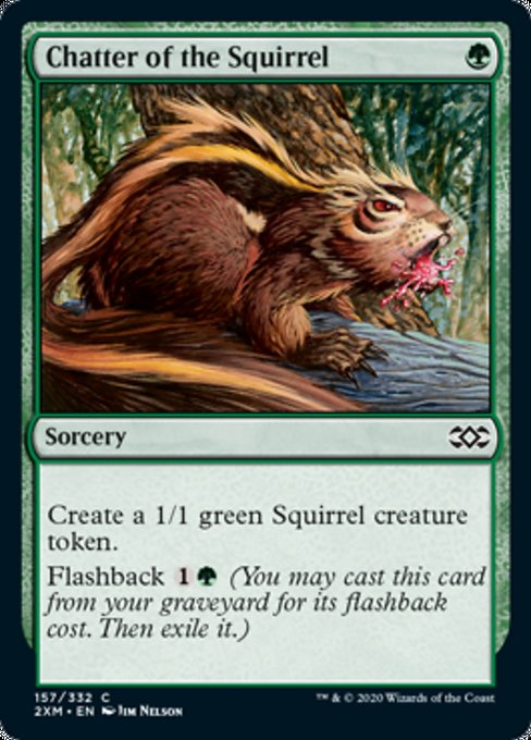 Chatter of the Squirrel (Double Masters) Light Play Foil