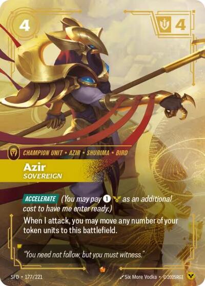 Azir Sovereign (Spiritforged) Near Mint Foil