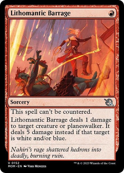 Lithomantic Barrage (March of the Machine) Near Mint Foil