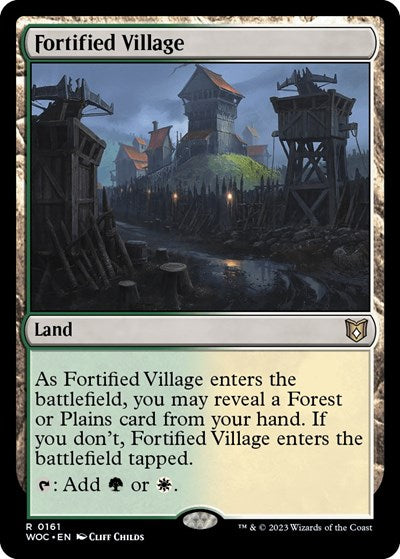 Fortified Village (Commander: Wilds of Eldraine) Near Mint