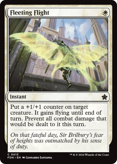 Fleeting Flight (Foundations) Light Play Foil