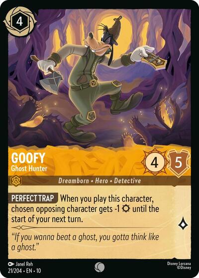 Goofy - Ghost Hunter (Whispers in the Well) Near Mint Cold Foil