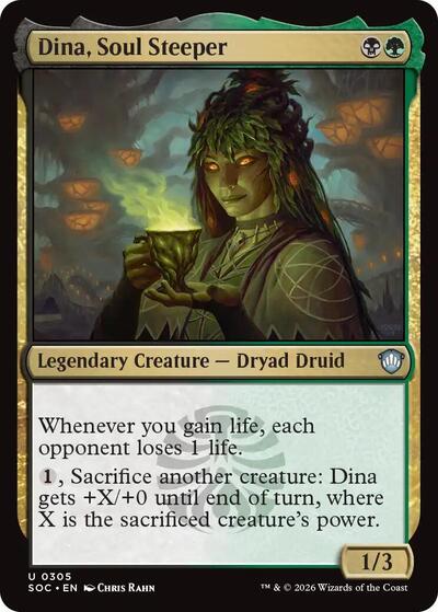 Dina, Soul Steeper (Commander: Secrets of Strixhaven) Near Mint