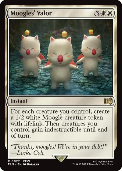 Moogles' Valor (Universes Beyond: FINAL FANTASY) Near Mint Foil