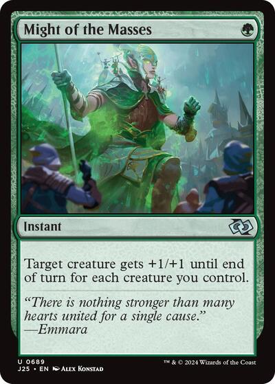 Might of the Masses (Foundations Jumpstart) Near Mint