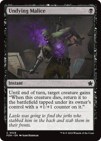 Undying Malice (Foundations) Near Mint