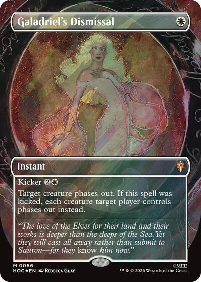 Galadriel's Dismissal (Borderless) (Surge Foil) (The Hobbit: Eternal-Legal) Near Mint Foil