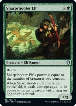 Sharpshooter Elf (Commander Legends: Battle for Baldur's Gate) Near Mint Foil