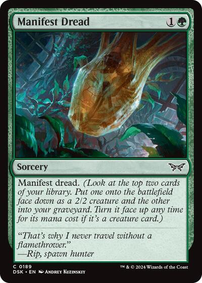 Manifest Dread (Duskmourn: House of Horror) Near Mint Foil