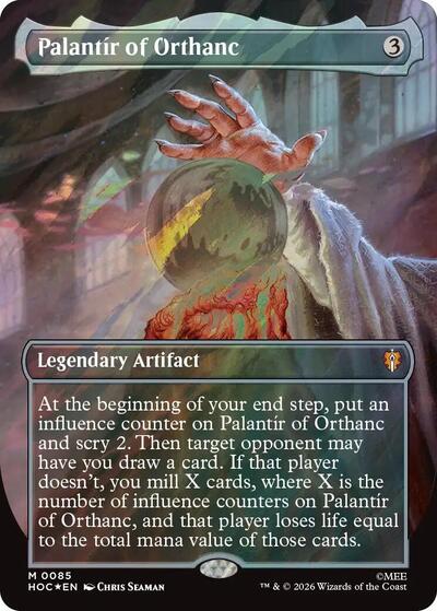Palantir of Orthanc (Borderless) (Surge Foil) (The Hobbit: Eternal-Legal) Near Mint Foil