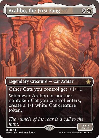 Arahbo, the First Fang (Borderless) (Foundations) Near Mint