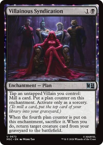 Villainous Syndication (Commander: Marvel Super Heroes) Near Mint Foil