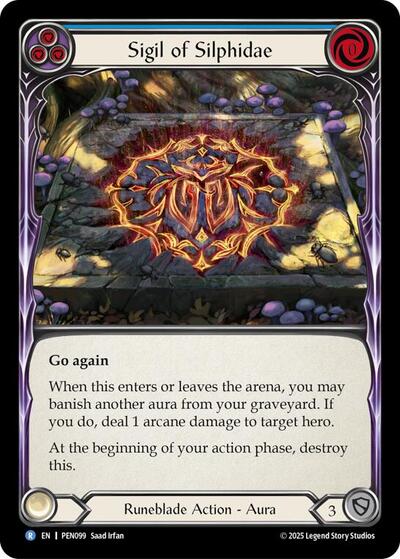 Sigil Of Silphidae (Blue) (Compendium of Rathe) Near Mint Cold Foil