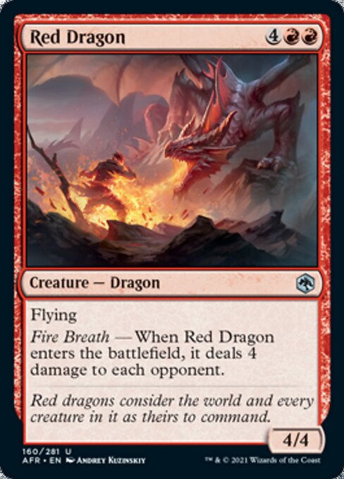 Red Dragon (Adventures in the Forgotten Realms) Near Mint