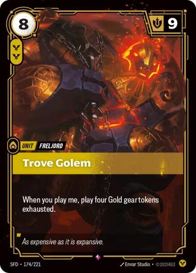 Trove Golem (Spiritforged) Near Mint Foil