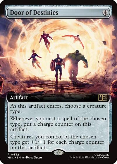 Door of Destinies (Extended Art) (Commander: Marvel Super Heroes) Near Mint