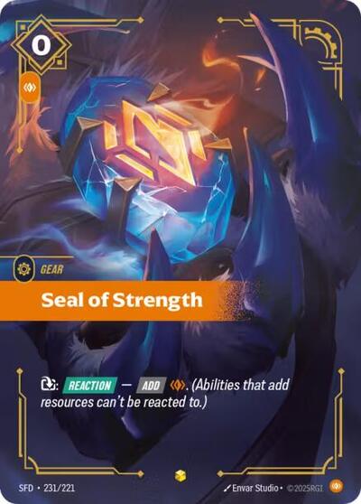 Seal of Strength (Overnumbered) (Spiritforged) Near Mint Foil