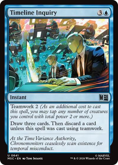 Timeline Inquiry (Commander: Marvel Super Heroes) Near Mint Foil