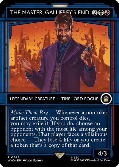 The Master, Gallifrey's End (Showcase) (Universes Beyond: Doctor Who) Near Mint Foil