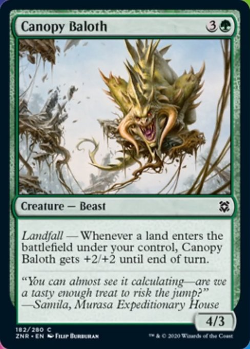 Canopy Baloth (Zendikar Rising) Near Mint Foil