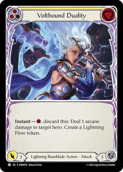 Voltbound Duality (Yellow) (Omens of the Third Age) Near Mint Foil