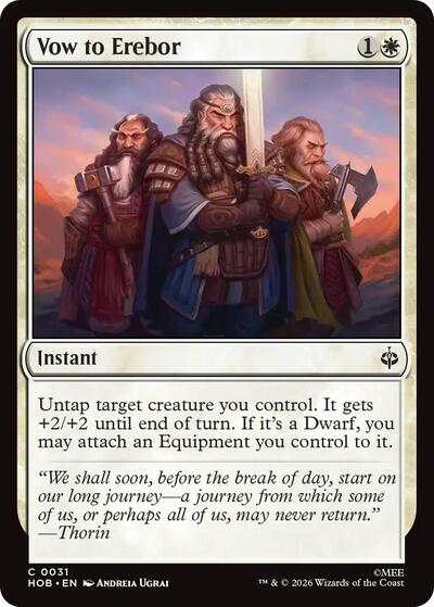 Vow to Erebor (The Hobbit) Near Mint Foil