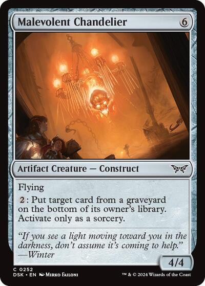 Malevolent Chandelier (Duskmourn: House of Horror) Near Mint Foil