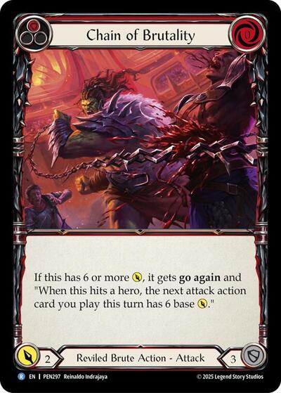 Chain Brutality (Red) (Compendium of Rathe) Near Mint Foil