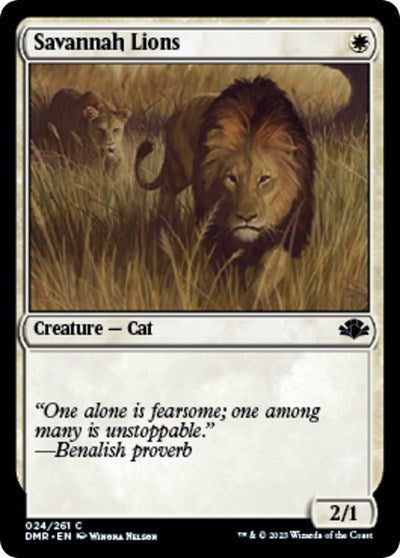 Savannah Lions (Dominaria Remastered) Near Mint