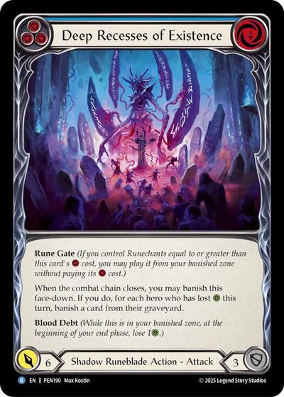 Deep Recesses Of Existence (Blue) (Compendium of Rathe) Near Mint Foil