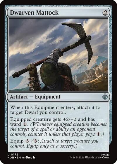 Dwarven Mattock (The Hobbit) Near Mint Foil