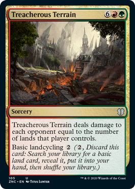 Treacherous Terrain (Commander 2020 Zendikar Rising) Near Mint