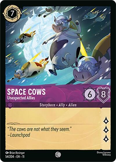 Space Cows - Unexpected Allies (Winterspell) Near Mint Cold Foil