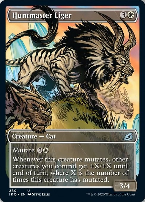 Huntmaster Liger (Showcase) (Ikoria: Lair of Behemoths) Near Mint Foil