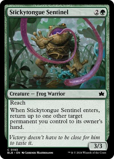 Stickytongue Sentinel (Bloomburrow) Near Mint Foil