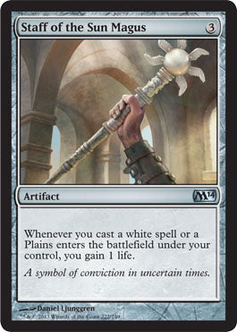 Staff of the Sun Magus (Magic 2014 Core Set) Near Mint