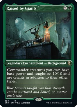 Raised by Giants (Etched Foil) (Commander Legends: Battle for Baldur's Gate) Near Mint Foil